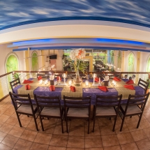 Fifth restaurant first floor wedding decorated